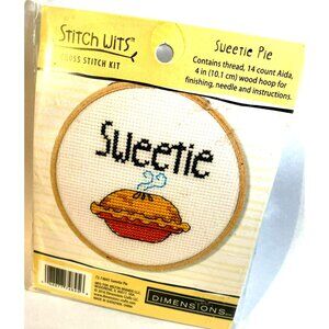 Cross Stitch Kit Dimensions Sweetie Pie Stitch Wits #72-74845 New Sealed